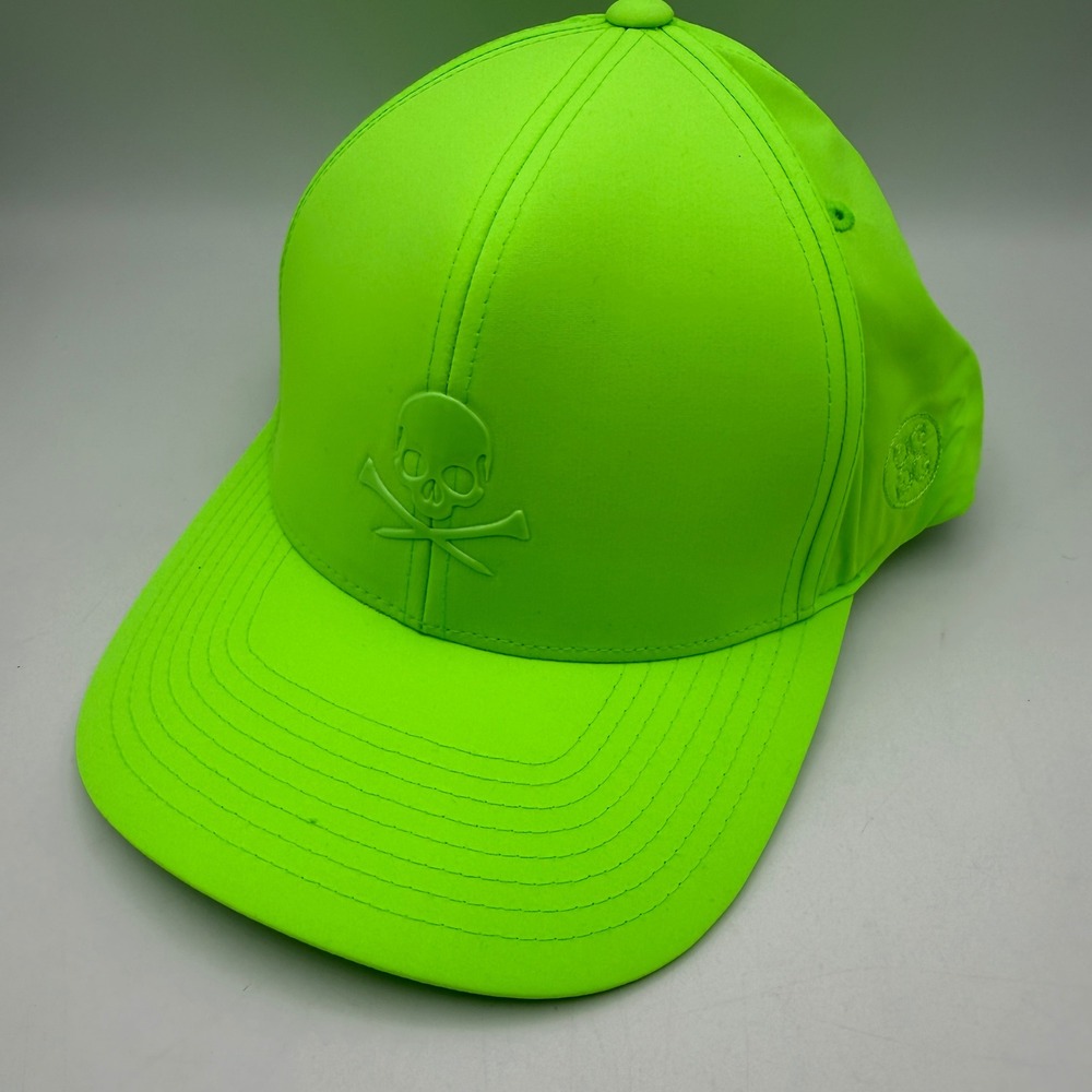 G/FORE Skull & Tees Snapback Golf Hat Neon Green Gecko GMH000117 Mens OSFA